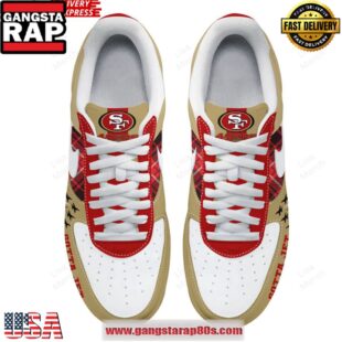 San Francisco 49ers Gotta Jet Air Force 1 Running Sneakers Shoes