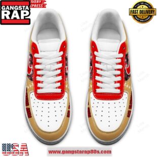 San Francisco 49ers Limited Edition Nike Air Force 1 Running Sneakers Shoes