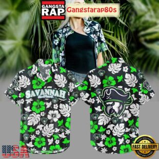 Savannah Ghost Parrots Style Aloha Hawaiian Shirt
