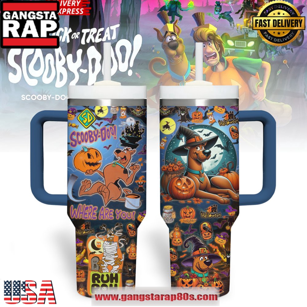 Scooby Doo Happy Halloween Stanley Tumbler Cup 40oz Scooby Doo Happy Halloween Stanley Tumbler Cup 40oz