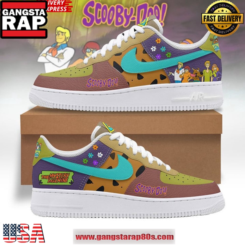 Scooby Doo Mystery Machine Air Force 1 Sneakers Shoes Scooby Doo Mystery Machine Air Force 1 Sneakers Shoes