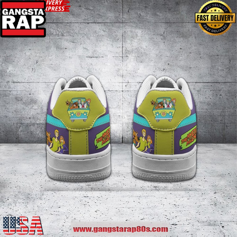 Scooby Doo Mystery Machine Air Force 1 Sneakers Shoes Scooby Doo Mystery Machine Air Force 1 Sneakers Shoes