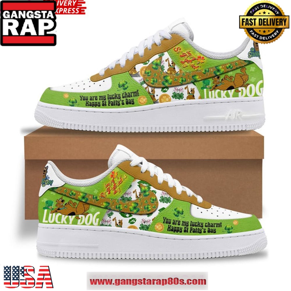 Scooby-Doo Happy St. Patrick’s Day Special Air Force 1 Running Sneakers Shoes Scooby-Doo Happy St. Patrick’s Day Special Air Force 1 Running Sneakers Shoes