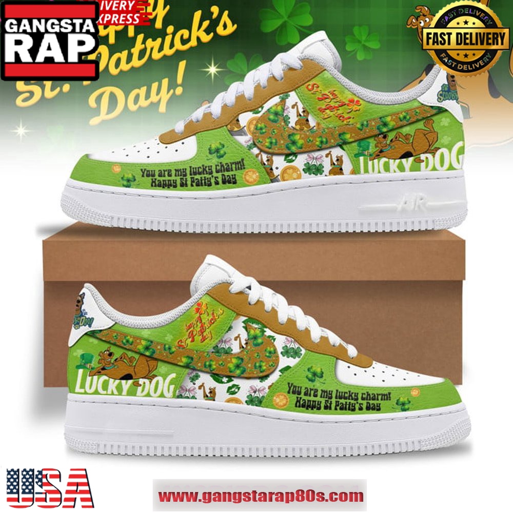 Scooby-Doo Happy St. Patrick’s Day Special Air Force 1 Running Sneakers Shoes Scooby-Doo Happy St. Patrick’s Day Special Air Force 1 Running Sneakers Shoes