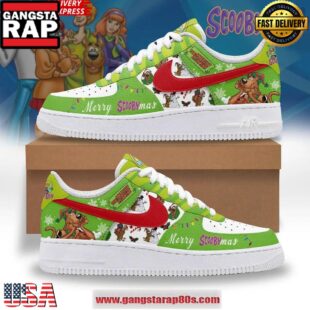 Scooby-Doo Merry Scoobymas Limited Edition Air Force 1 Running Sneakers Shoes