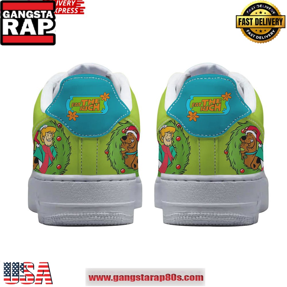 Scooby-Doo Twas the Night Before Christmas Air Force 1 Running Sneakers Shoes Scooby-Doo Twas the Night Before Christmas Air Force 1 Running Sneakers Shoes