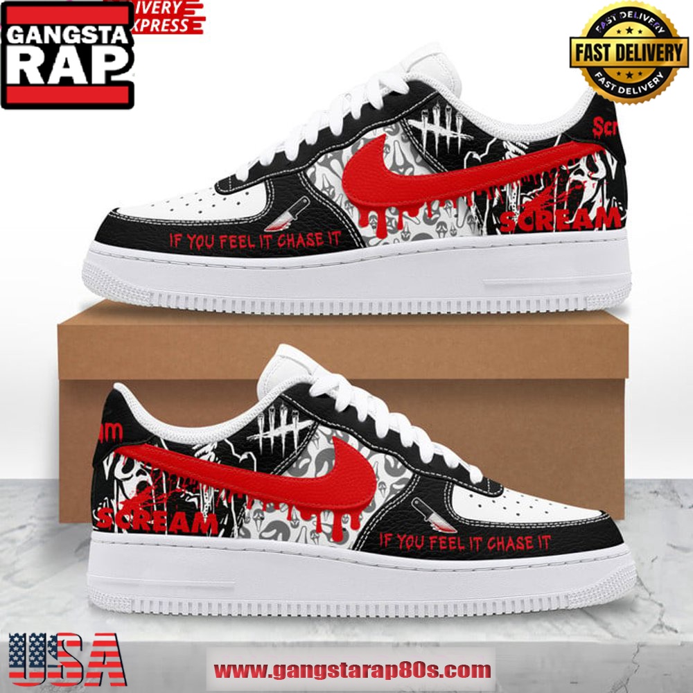 Scream If You Feel It Chase It Air Force 1 Running Sneakers Shoes Scream If You Feel It Chase It Air Force 1 Running Sneakers Shoes