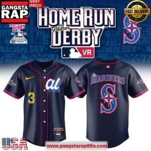 Seattle Mariners 2025 Home Run Derby Baseball Jersey Shirt