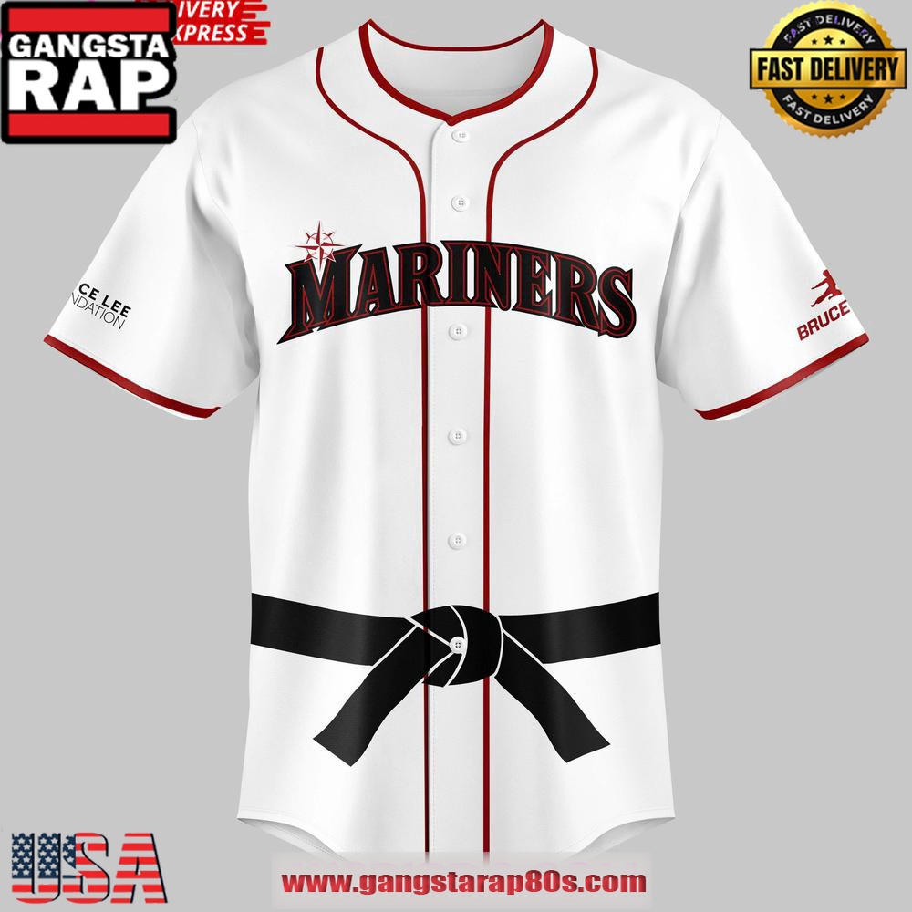 Seattle Mariners Bruce Lee Night Baseball Jersey Shirt Seattle Mariners Bruce Lee Night Baseball Jersey Shirt