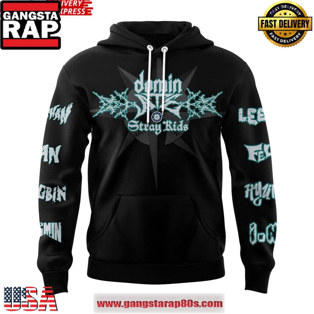 Seattle Mariners Stray Kids Dominate World Tour Special Unisex Hoodie Seattle Mariners Stray Kids Dominate World Tour Special Unisex Hoodie