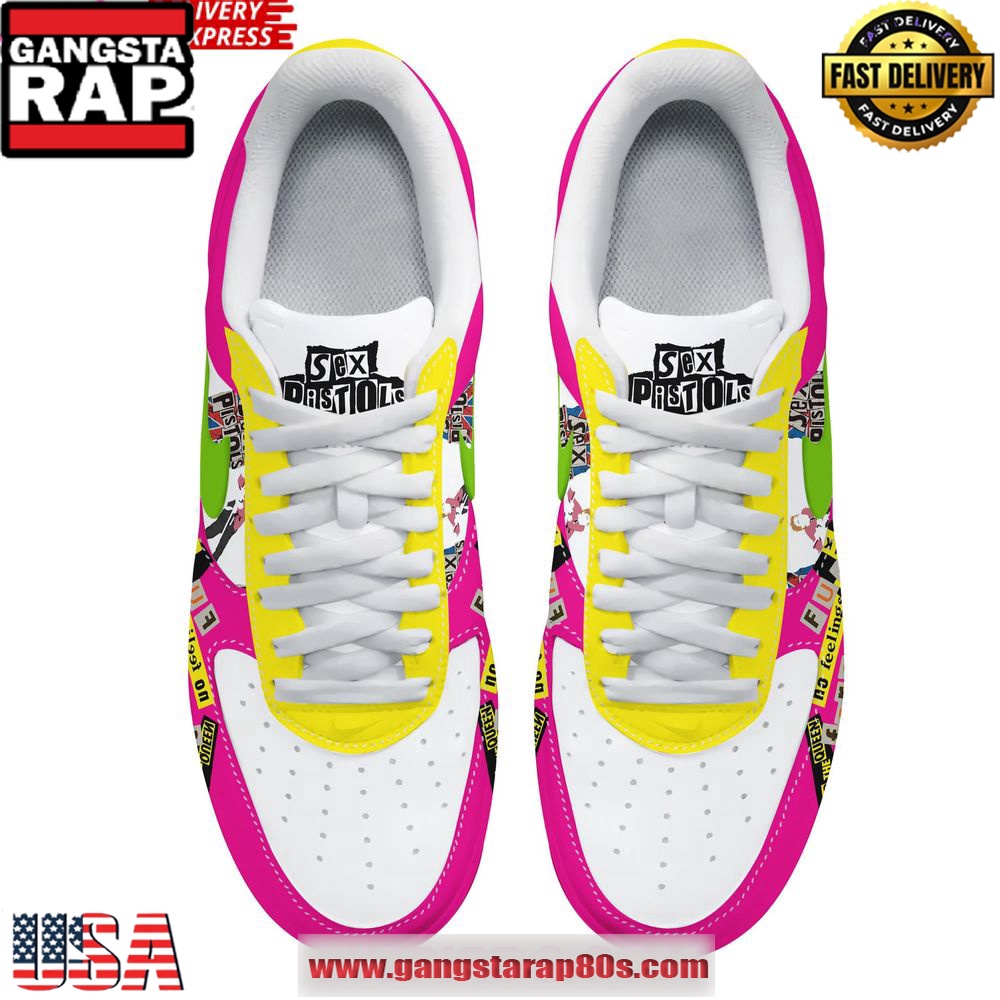 Sex Pistols Band Limited Edition Air Force 1 Sneakers Shoes Sex Pistols Band Limited Edition Air Force 1 Sneakers Shoes
