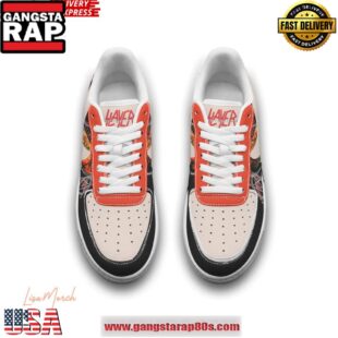 Slayer Rock Band Limited Edition Air Force 1 Running Sneakers Shoes