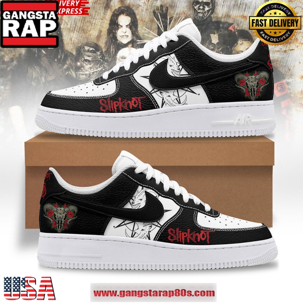 Slipknot 25th Anniversary Edition Air Force 1 Running Sneakers Shoes Slipknot 25th Anniversary Edition Air Force 1 Running Sneakers Shoes
