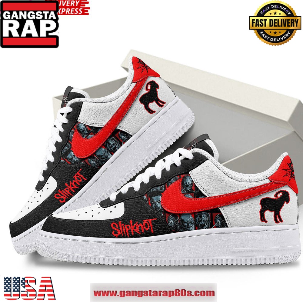 Slipknot Goat Special Edition Air Force 1 Running Sneakers Shoes Slipknot Goat Special Edition Air Force 1 Running Sneakers Shoes