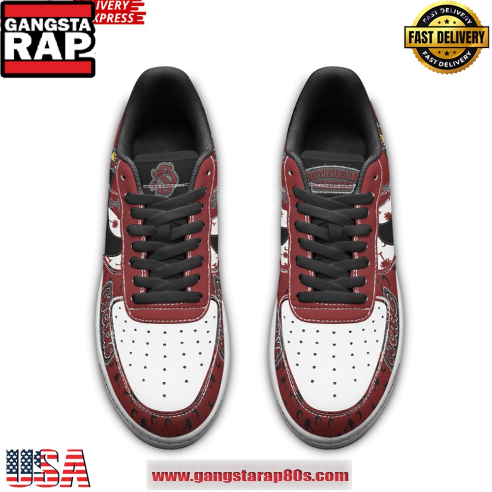 South Carolina Gamecocks Go Cocks Air Force 1 Running Sneakers Shoes South Carolina Gamecocks Go Cocks Air Force 1 Running Sneakers Shoes