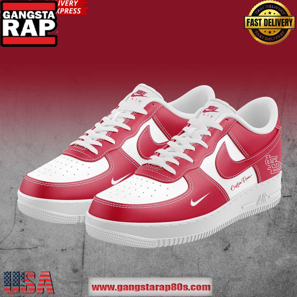 St. Louis Cardinals Custom Air Force 1 Running Sneakers Shoes St. Louis Cardinals Custom Air Force 1 Running Sneakers Shoes