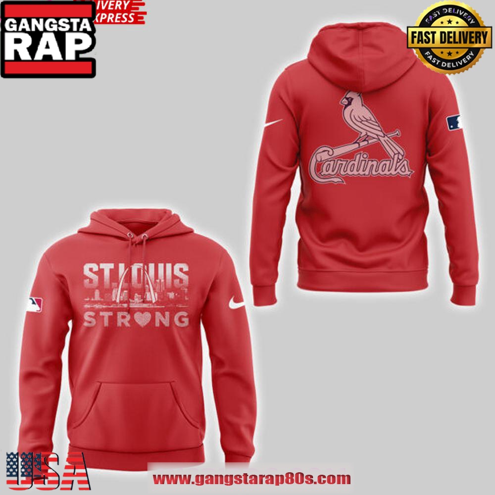 St. Louis Strong x Cardinals City Red Nike Unisex Hoodie St. Louis Strong x Cardinals City Red Nike Unisex Hoodie