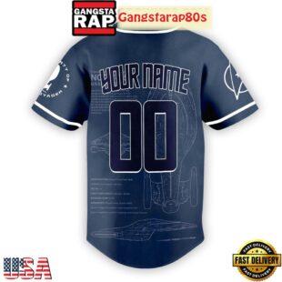 Star Trek Property Of NCC 74656 USS Voyager Custom Unique Design Baseball Jersey