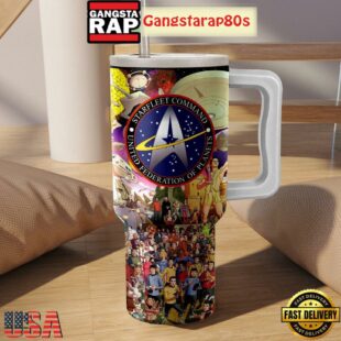 Star Trek Starfleet Command Fan Tumbler Cup 40oz