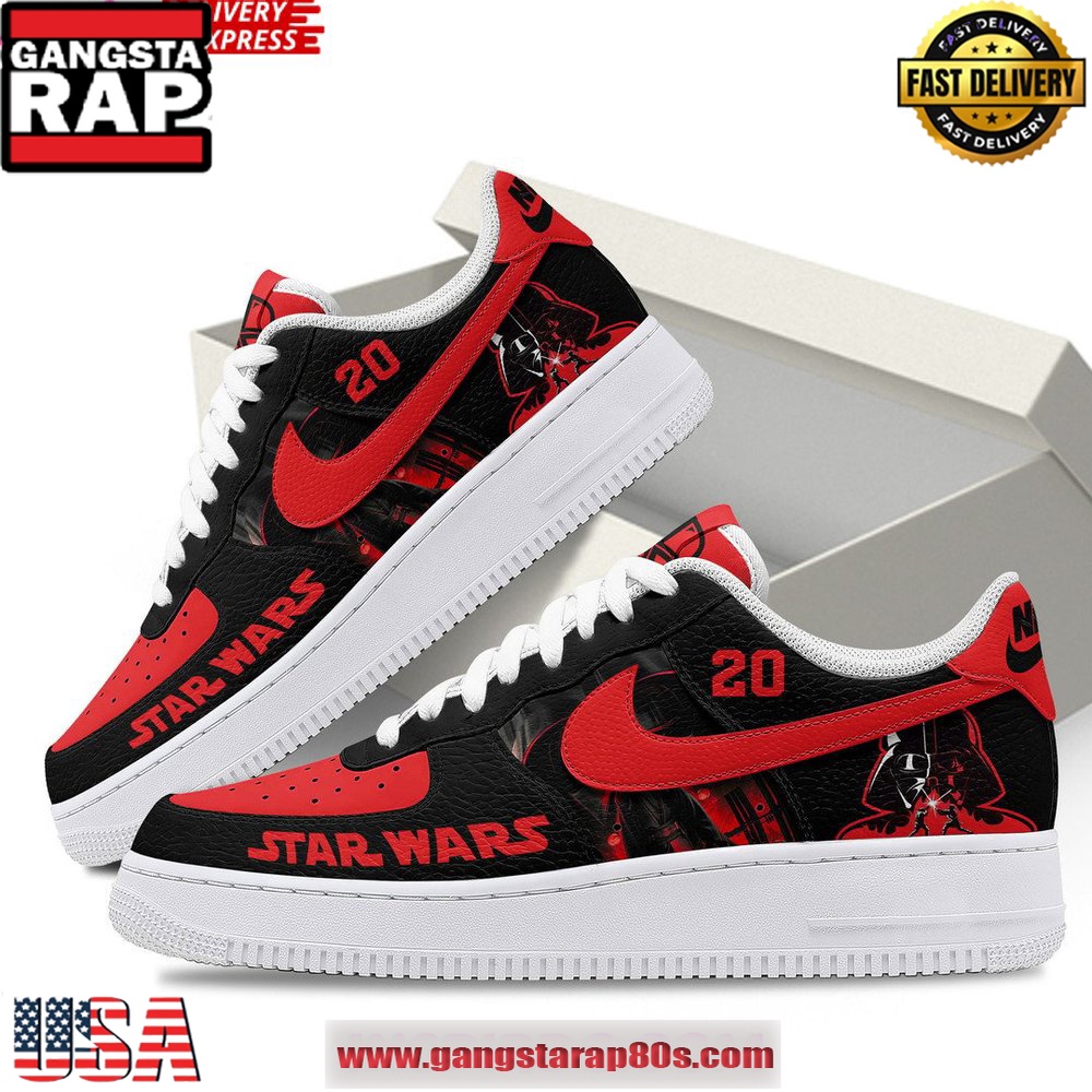 Star Wars Darth Vader Special Edition Air Force 1 Running Sneakers Shoes Star Wars Darth Vader Special Edition Air Force 1 Running Sneakers Shoes