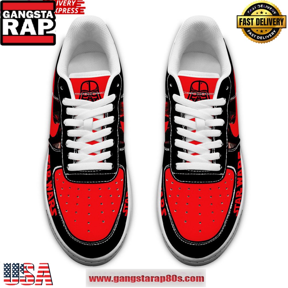 Star Wars Darth Vader Special Edition Air Force 1 Running Sneakers Shoes Star Wars Darth Vader Special Edition Air Force 1 Running Sneakers Shoes