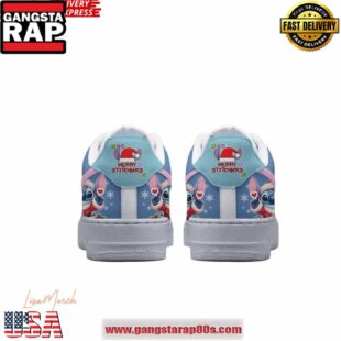 Stitch Merry Stitchmas Limited Edition Air Force 1 Running Sneakers