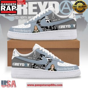 Suicideboy$ Grey Day Limited Edition Nike Air Force 1 Running Sneakers Shoes