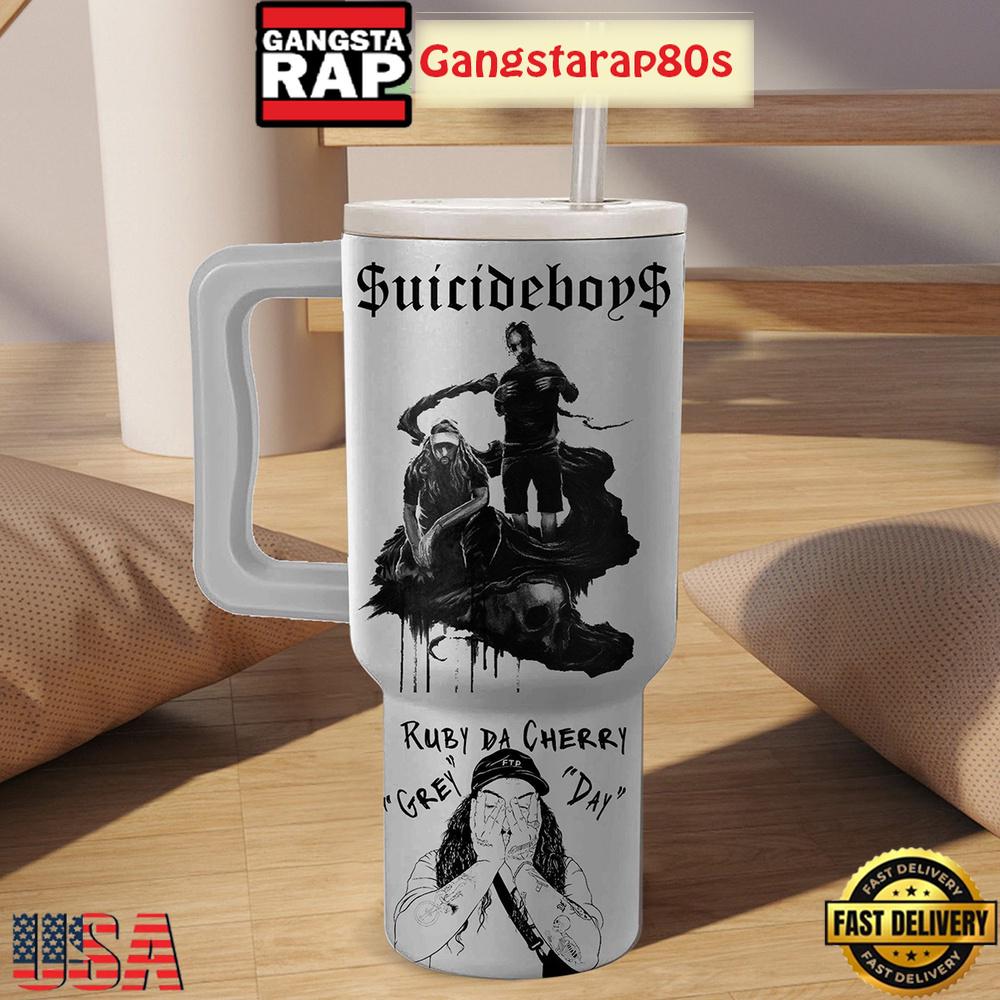 Suicideboys Ruby Da Cherry Tumbler Cup 40oz Suicideboys Ruby Da Cherry Tumbler Cup 40oz
