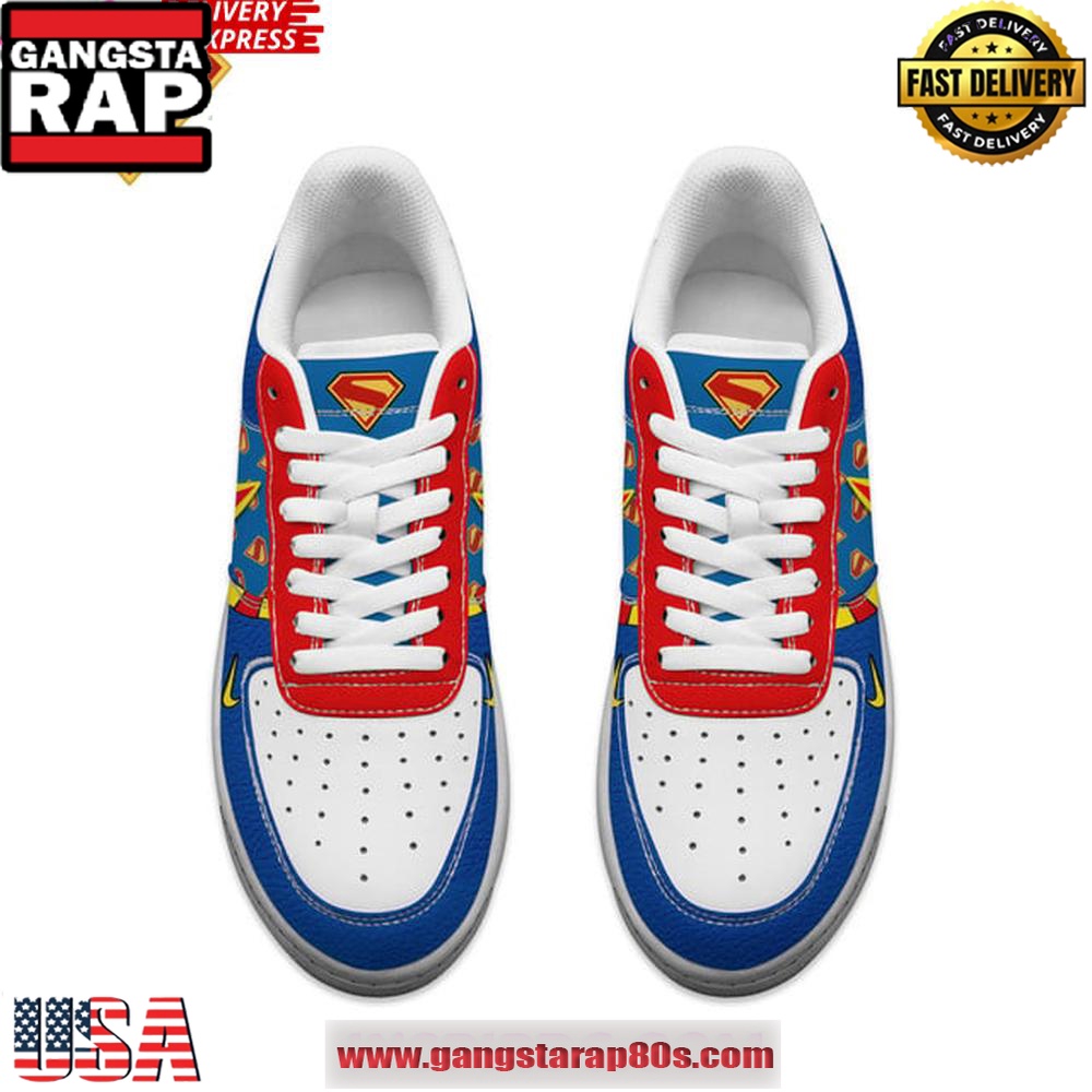 Superman 2025 Limited Edition Nike Air Force 1 Sneakers Shoes Superman 2025 Limited Edition Nike Air Force 1 Sneakers Shoes