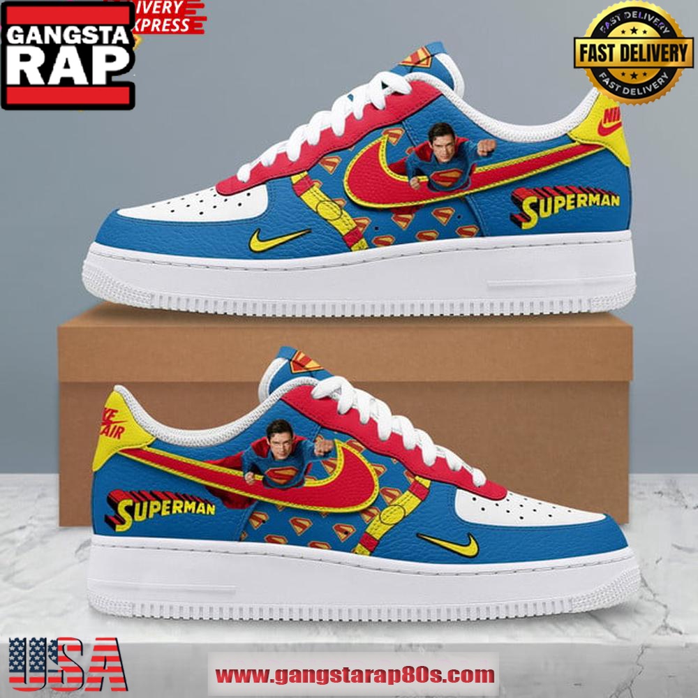 Superman 2025 Limited Edition Nike Air Force 1 Sneakers Shoes Superman 2025 Limited Edition Nike Air Force 1 Sneakers Shoes