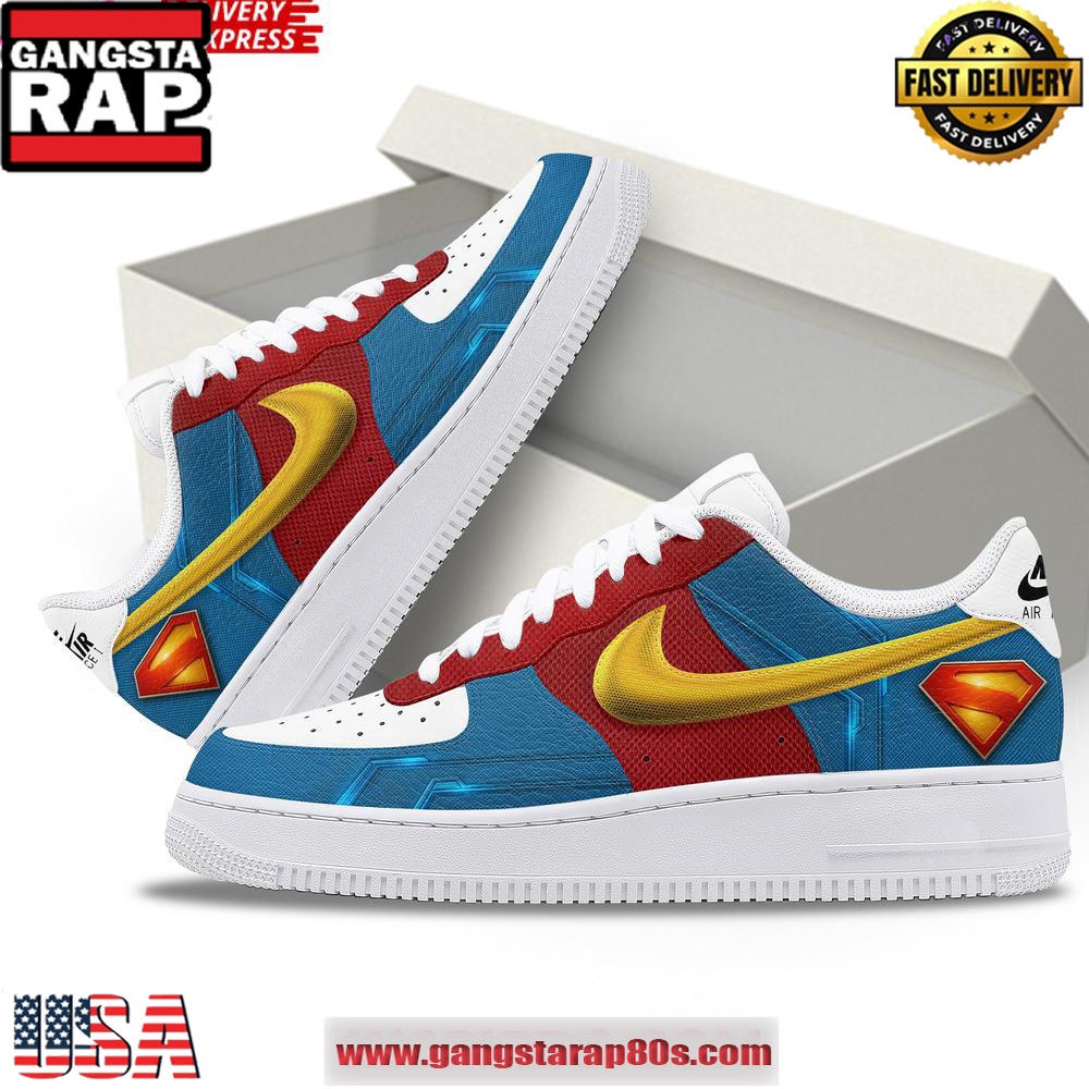 Superman DC Limited Edition Air Force 1 Running Sneakers Shoes Superman DC Limited Edition Air Force 1 Running Sneakers Shoes