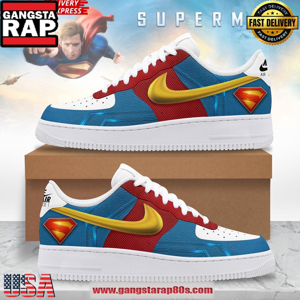 Superman DC Limited Edition Air Force 1 Running Sneakers Shoes Superman DC Limited Edition Air Force 1 Running Sneakers Shoes