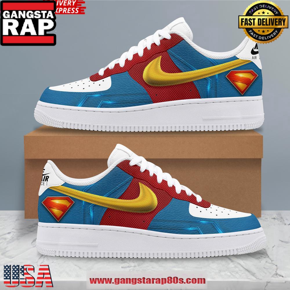 Superman DC Limited Edition Air Force 1 Running Sneakers Shoes Superman DC Limited Edition Air Force 1 Running Sneakers Shoes
