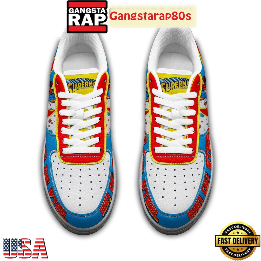 Superman Man Of Steel Air Force 1 Sneakers Shoes Superman Man Of Steel Air Force 1 Sneakers Shoes