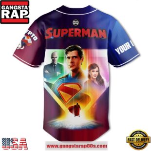 Superman Unique Design Baseball Jersey