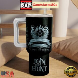 Supernatural Love Join The Hunt Fan Tumbler Cup 40oz