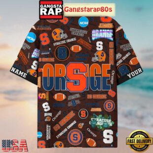 Syracuse Orange Solgan Go Orange True Fan Spirit Custom Name Aloha Hawaiian Shirt