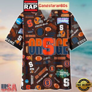 Syracuse Orange Solgan Go Orange True Fan Spirit Custom Name Aloha Hawaiian Shirt