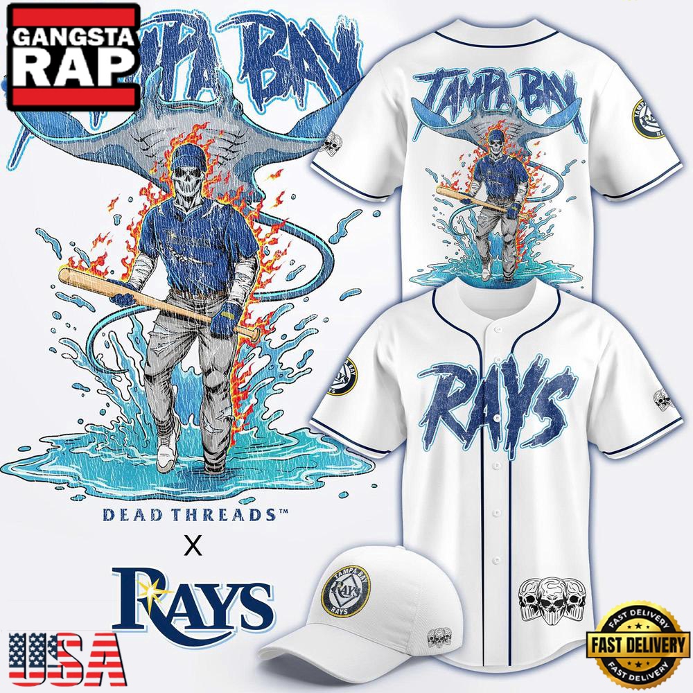 Tampa Bay Rays Dead Threads Night Limited Premium Edition Baseball Jersey Tampa Bay Rays Dead Threads Night Limited Premium Edition Baseball Jersey