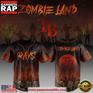 Tampa Bay Rays MLB x Zombie Land Unique Design Baseball Jersey