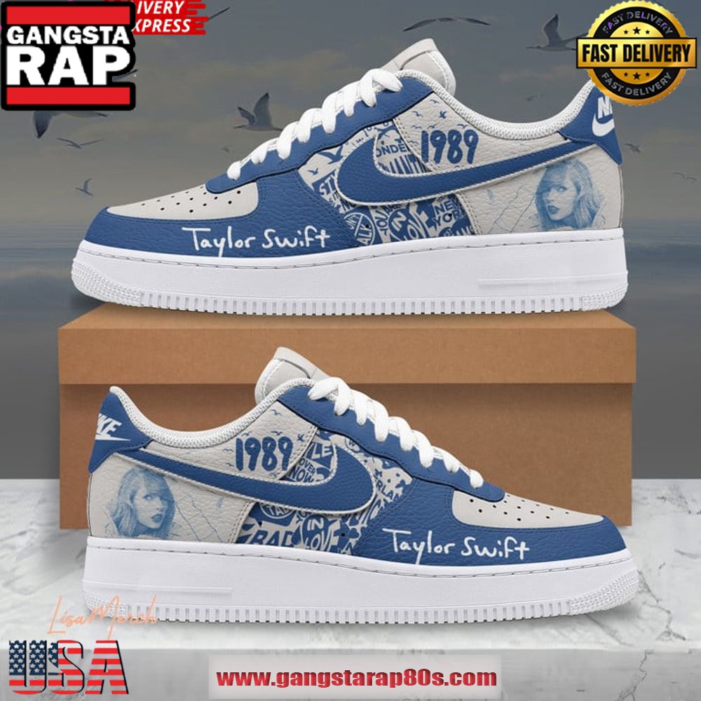 Taylor Swift 1989 Limited Edition Air Force 1 Sneakers Shoes Taylor Swift 1989 Limited Edition Air Force 1 Sneakers Shoes