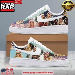 Taylor Swift Christmas Holiday Limited Edition Air Force 1 Running Sneakers