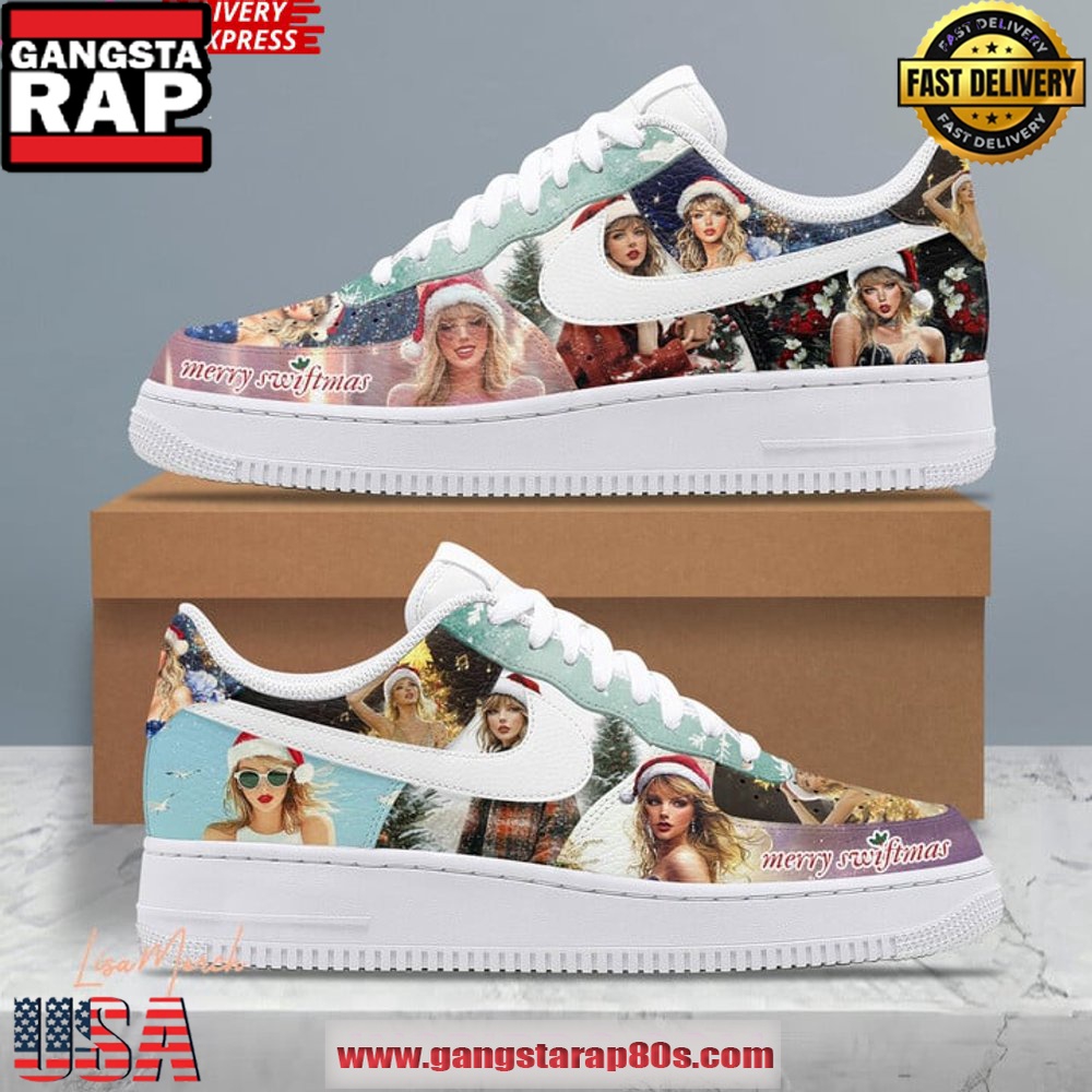 Taylor Swift Christmas Holiday Limited Edition Air Force 1 Running Sneakers Taylor Swift Christmas Holiday Limited Edition Air Force 1 Running Sneakers
