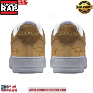 Taylor Swift Fearless Limited Edition Air Force 1 Running Sneakers Shoes