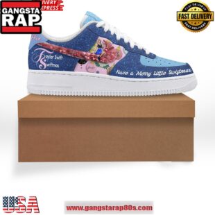 Taylor Swift Have a Merry Little Swiftmas Limited Air Force 1 Sneakers Shoes