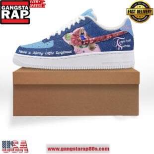 Taylor Swift Have a Merry Little Swiftmas Limited Air Force 1 Sneakers Shoes