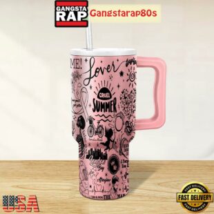 Taylor Swift Iconic Playlist Tumbler Cup 40oz