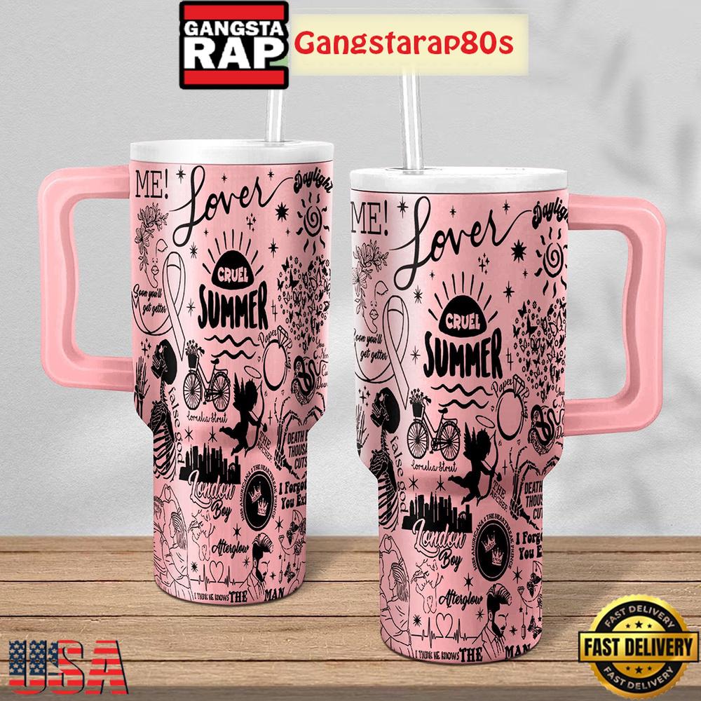 Taylor Swift Iconic Playlist Tumbler Cup 40oz Taylor Swift Iconic Playlist Tumbler Cup 40oz