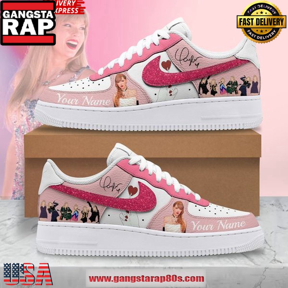 Taylor Swift Lover Custom Air Force 1 Running Sneakers Shoes Taylor Swift Lover Custom Air Force 1 Running Sneakers Shoes