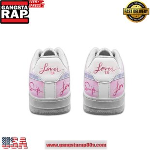 Taylor Swift Lover Special Edition Air Force 1 Running Sneakers Shoes